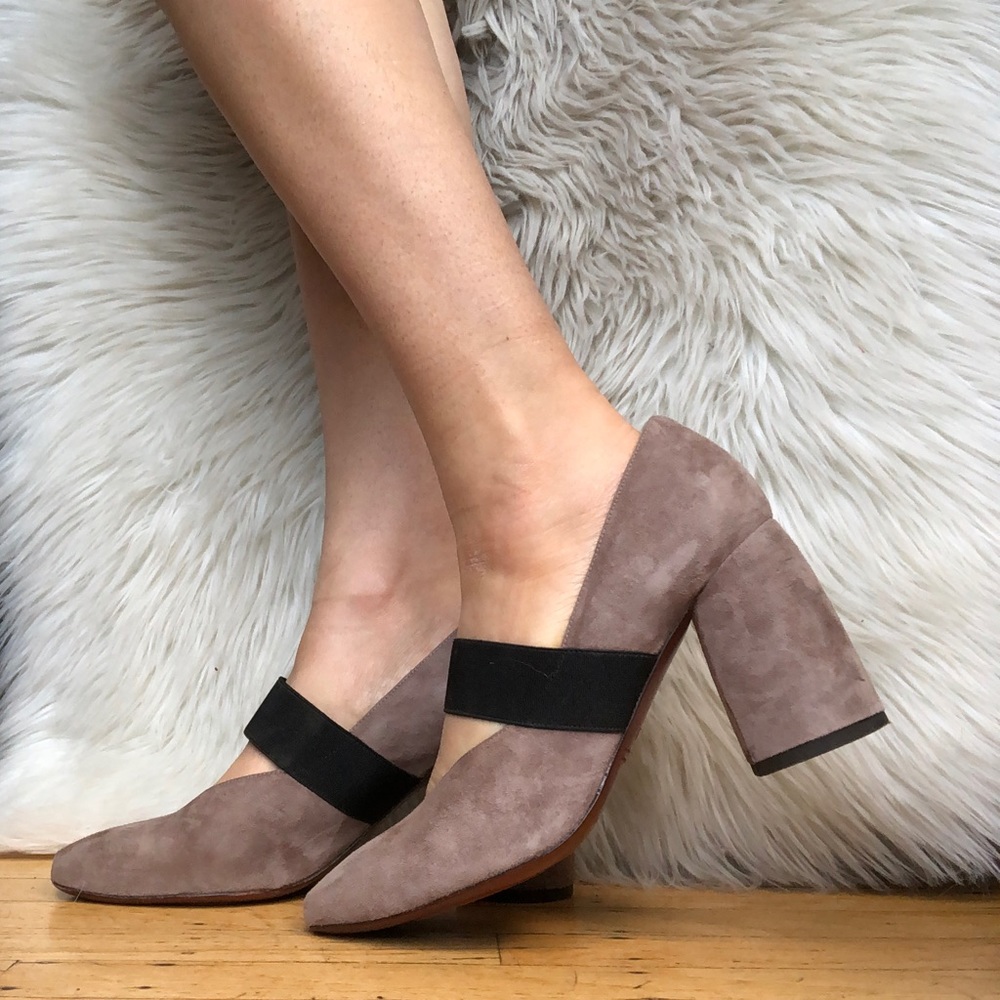 Chie Mihara Seiko Suede Mary Jane Heels 37.5